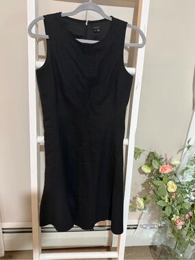 Theory Black Sleeveless Mini Dress